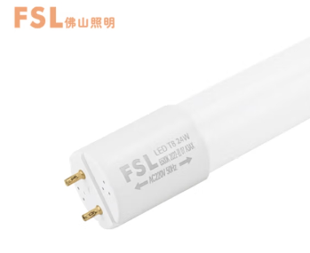 佛山照明 T8灯管24W LED双端长1.2米日光色6500K22W升级款SKU:XD000178